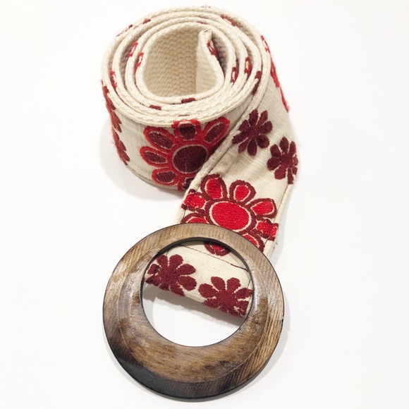 Accessories - Custom Embroidered Floral Belt
